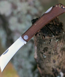 Coupon ✨ Lord And Field Outfitters Lord & Field Farmhand Lockback LOR03, 2.88" Stainless Steel Plain Blade, Brown Micarta Handle ✔️