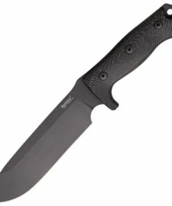 Promo 🔔 LionSTEEL M7 MB Fixed Blade, 7" Black Sleipner Steel Plain Blade, Black Micarta Handle, Black Kydex Sheath 🎁