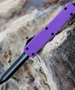 Discount 🎉 Templar Knife Co. Templar Premium Lightweight Slim OTF -Alum. Purple (3.25" D2 Blk Dagger) MA-AP-12-1 🤩