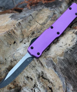 Cheapest 💯 Templar Knife Co. Templar Premium Lightweight Slim OTF -Alum. Purple (3.25" D2 Blk Drop Point) MA-AP-32-1 ❤️