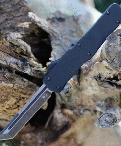 Top 10 💯 Templar Knife Co. Templar Premium Lightweight Slim OTF -Alum. Blk Rubber (3.25" D2 Blk Tanto) MA-BR-22-1 👏