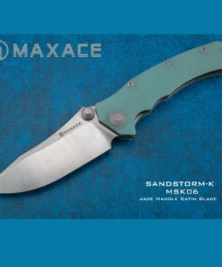 Wholesale ✔️ Maxace Knives Maxace Sandstorm K - Jade G10 (4.4" Bohler K110 Satin) MSK06 🔥