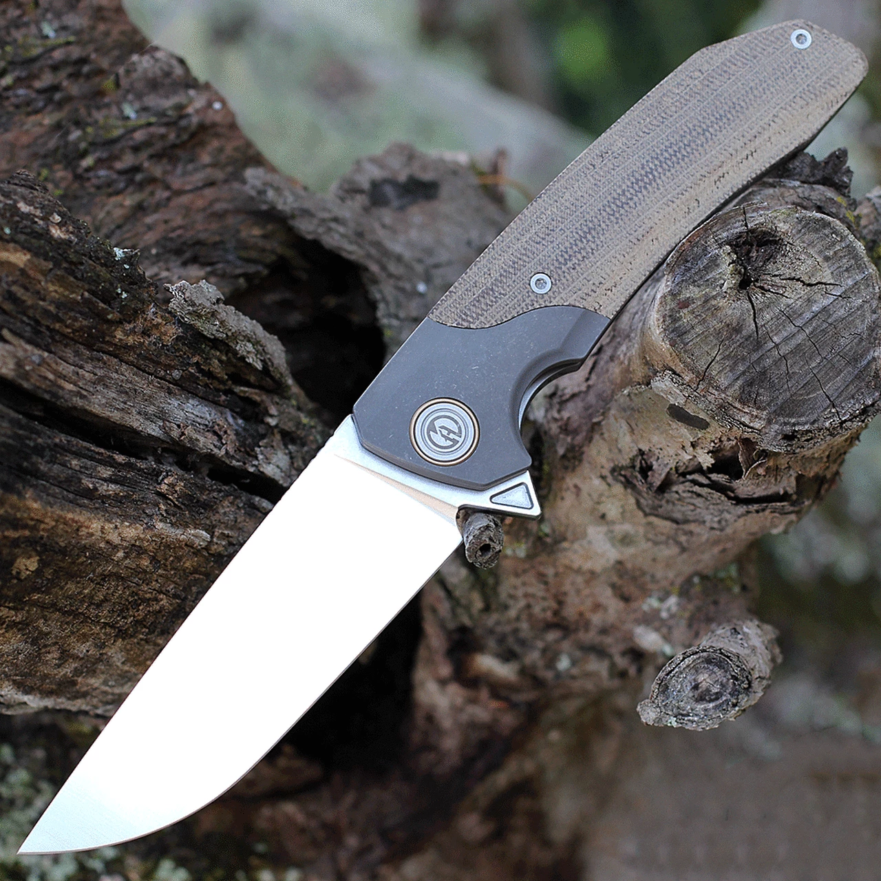 Wholesale 🎉 Maxace Knives Maxace Goliath 2.0 Brown Micarta / Blk SW (4.3" K110 Satin) MGL201 👍 1 Wholesale 🎉 Maxace Knives Maxace Goliath 2.0 Brown Micarta / Blk SW (4.3" K110 Satin) MGL201 👍