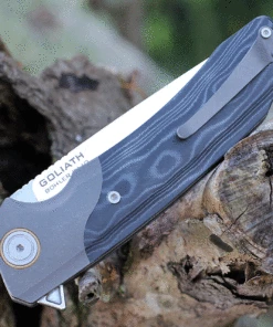 Wholesale 🛒 Maxace Knives Maxace Goliath 2.0 - Black G-10 / Gray SW(4.3" K110 Satin) MGL203 😀 -Automatic Knives shop MAXMGL203.2 24823.1633615430