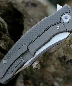 Wholesale 🌟 Maxace Knives Maxace Halictus 2.0 - Gray Ti /MAXMHLT202 Carbon Fiber (3.9" M390 Satin) MHLT202 🎁 -Automatic Knives shop MAXMHLT202.2 75478.1641489873