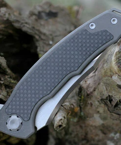 Wholesale 🌟 Maxace Knives Maxace Halictus 2.0 - Gray Ti /MAXMHLT202 Carbon Fiber (3.9" M390 Satin) MHLT202 🎁 -Automatic Knives shop MAXMHLT202.3 03612.1641489873