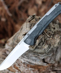 Buy 💯 Maxace Knives Maxace Kestrel Front Flipper - Gray CF (3.62” M390 Satin) MKT203 🛒
