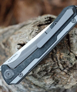 Buy 💯 Maxace Knives Maxace Kestrel Front Flipper - Gray CF (3.62” M390 Satin) MKT203 🛒 -Automatic Knives shop MAXMKT203.2 96568.1634225252
