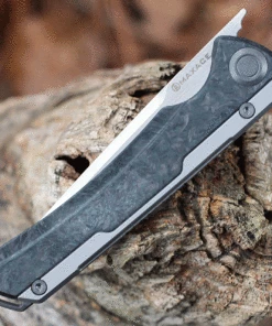 Buy 💯 Maxace Knives Maxace Kestrel Front Flipper - Gray CF (3.62” M390 Satin) MKT203 🛒 -Automatic Knives shop MAXMKT203.4 19967.1634225252