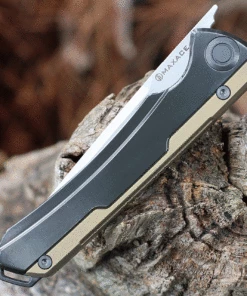 Cheap 😍 Maxace Knives Maxace Kestrel Front Flipper - Zirconium (3.62” M390 Satin) MKT204 👍 -Automatic Knives shop MAXMKT204.3 93451.1634225962