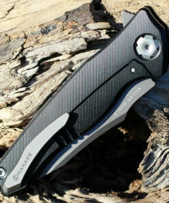 Cheapest 🎉 Maxace Knives Maxace Killer Whale 2.0 - Black Ti (3.9" ASP-60 Gray SW) MKW201 🌟 -Automatic Knives shop MAXMKW201.2 26255.1644433130