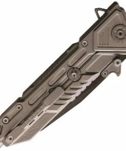 Discount ❤️ Maxace Knives Mammoth - Grey Ti (4.33" Black Drop Point) MM01 🔥 5 Discount ❤️ Maxace Knives Mammoth - Grey Ti (4.33" Black Drop Point) MM01 🔥 -Automatic Knives shop MAXMM01 2 33953.1628015066