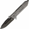 Discount ❤️ Maxace Knives Mammoth - Grey Ti (4.33" Black Drop Point) MM01 🔥