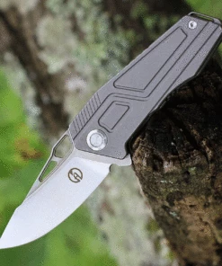 Brand new 🔔 Maxace Knives Maxace Panzer Gray SW Titanium (2.7" SW) MPZ03 🤩