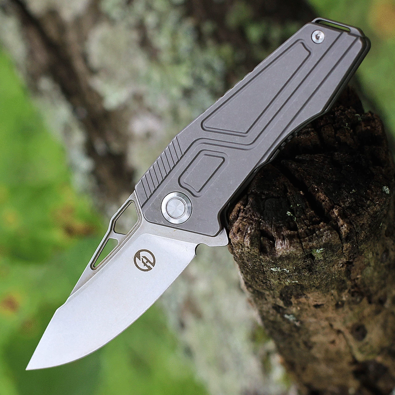 Brand new 🔔 Maxace Knives Maxace Panzer Gray SW Titanium (2.7" SW) MPZ03 🤩 1 Brand new 🔔 Maxace Knives Maxace Panzer Gray SW Titanium (2.7" SW) MPZ03 🤩