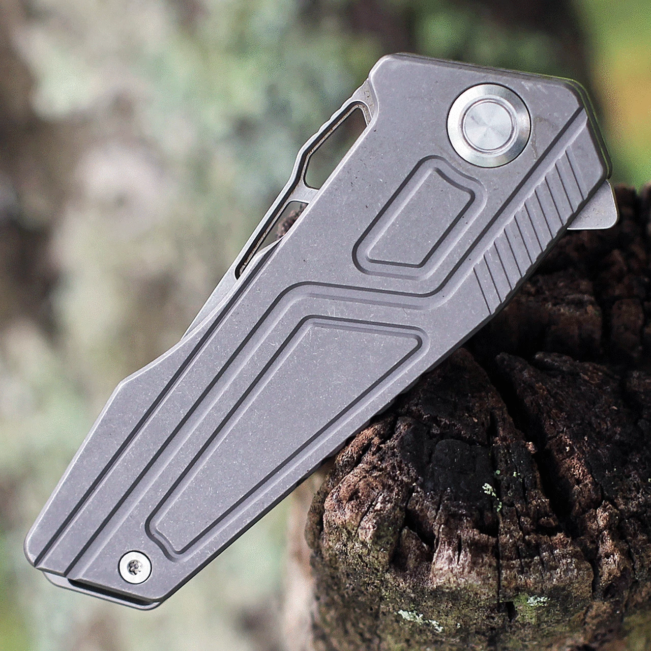 Brand new 🔔 Maxace Knives Maxace Panzer Gray SW Titanium (2.7" SW) MPZ03 🤩 3 Brand new 🔔 Maxace Knives Maxace Panzer Gray SW Titanium (2.7" SW) MPZ03 🤩 - Image 3