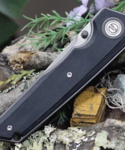 Outlet 🛒 Maxace Knives Samurai MSM10, 3.74" K110 Gray Drop Point Plain Blade, Black G-10 Handle 😀 6 Outlet 🛒 Maxace Knives Samurai MSM10, 3.74" K110 Gray Drop Point Plain Blade, Black G-10 Handle 😀 -Automatic Knives shop MAXMSM10.3 28308.1619469103