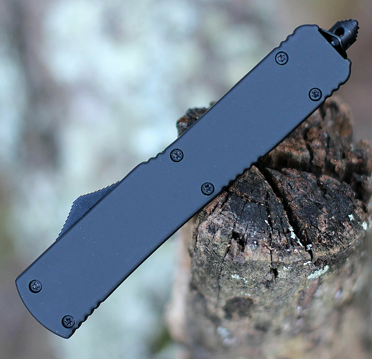 Flash Sale 😍 Templar Knife Co. Templar Knife Slim OTF Slim Black Rubber M-BR-23-1, 3.5" 440C Black/Satin Tanto Blade, Aluminum Zinc Handle 👍 3 Flash Sale 😍 Templar Knife Co. Templar Knife Slim OTF Slim Black Rubber M-BR-23-1, 3.5" 440C Black/Satin Tanto Blade, Aluminum Zinc Handle 👍 - Image 3