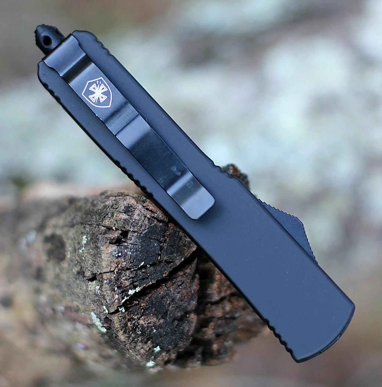 Flash Sale 😍 Templar Knife Co. Templar Knife Slim OTF Slim Black Rubber M-BR-23-1, 3.5" 440C Black/Satin Tanto Blade, Aluminum Zinc Handle 👍 4 Flash Sale 😍 Templar Knife Co. Templar Knife Slim OTF Slim Black Rubber M-BR-23-1, 3.5" 440C Black/Satin Tanto Blade, Aluminum Zinc Handle 👍 - Image 4