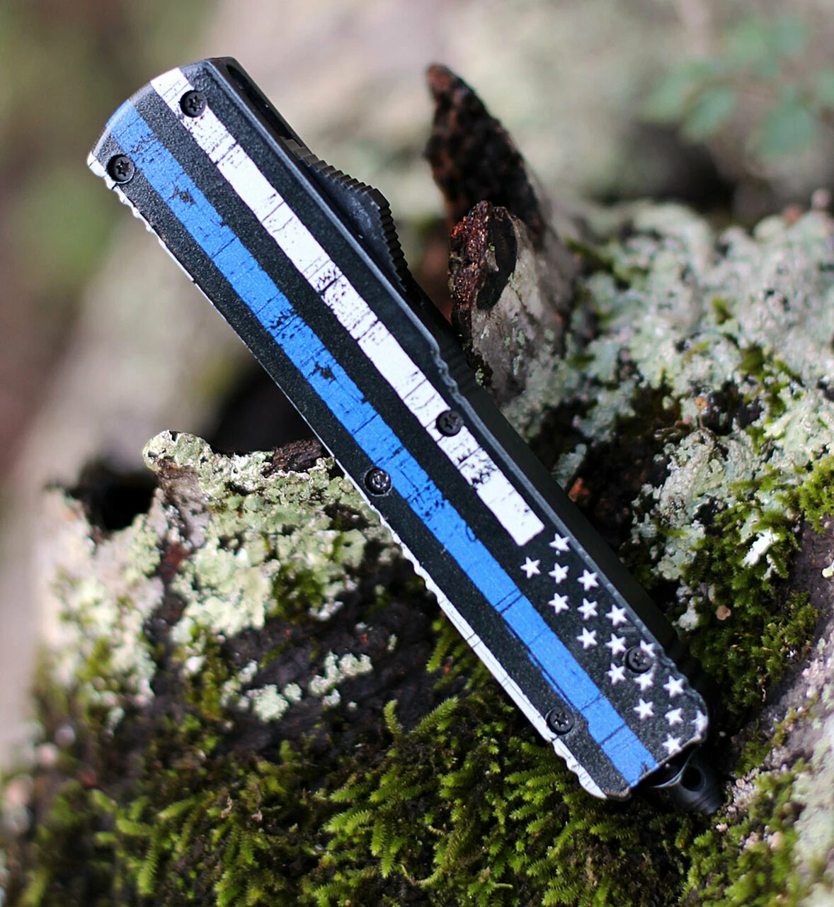 Top 10 ❤️ Templar Knife Co. Templar Knife Slim OTF Back The Blue M-BTB-33-1, 3.5" 440C Black/Satin Drop Point Blade, Aluminum Zinc Handle 🔔 3 Top 10 ❤️ Templar Knife Co. Templar Knife Slim OTF Back The Blue M-BTB-33-1, 3.5" 440C Black/Satin Drop Point Blade, Aluminum Zinc Handle 🔔 - Image 3