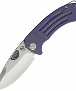 Hot Sale 😍 Medford Theseus Frame Lock - Violet Ti (3.6" S35VN Tumbled) MK040ST-38A3 🛒