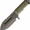 Hot Sale 👏 Medford Sea Wolf Fixed Blade MK069DPQ-10KO, 5.5" D2 Black PVD Drop Point Blade, OD Green G-10 Handle ✨