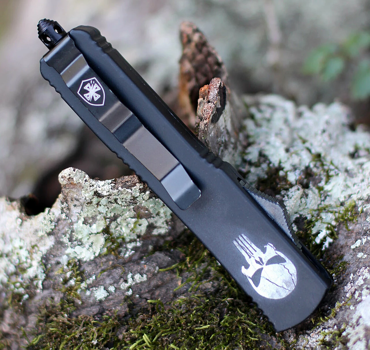 Outlet 🧨 Templar Knife Co. Templar Knife Slim OTF Fallen M-FL-23-1, 3.5" 440C Black/Satin Tanto Blade, Aluminum Zinc Handle ⭐ 4 Outlet 🧨 Templar Knife Co. Templar Knife Slim OTF Fallen M-FL-23-1, 3.5" 440C Black/Satin Tanto Blade, Aluminum Zinc Handle ⭐ - Image 4