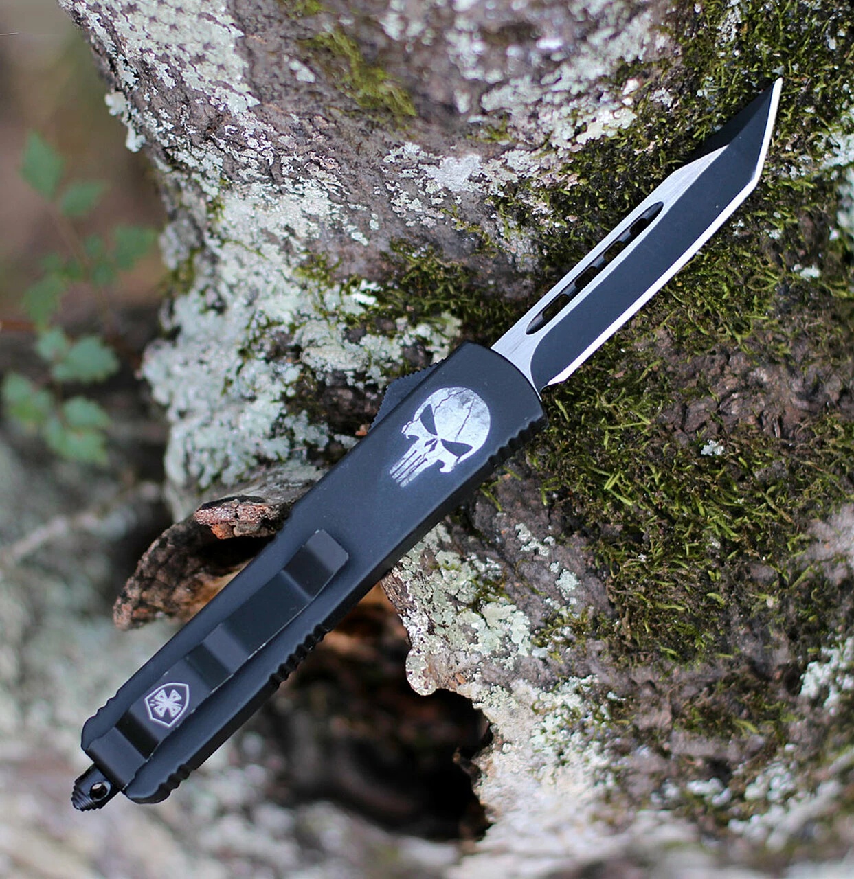 Outlet 🧨 Templar Knife Co. Templar Knife Slim OTF Fallen M-FL-23-1, 3.5" 440C Black/Satin Tanto Blade, Aluminum Zinc Handle ⭐ 2 Outlet 🧨 Templar Knife Co. Templar Knife Slim OTF Fallen M-FL-23-1, 3.5" 440C Black/Satin Tanto Blade, Aluminum Zinc Handle ⭐ - Image 2