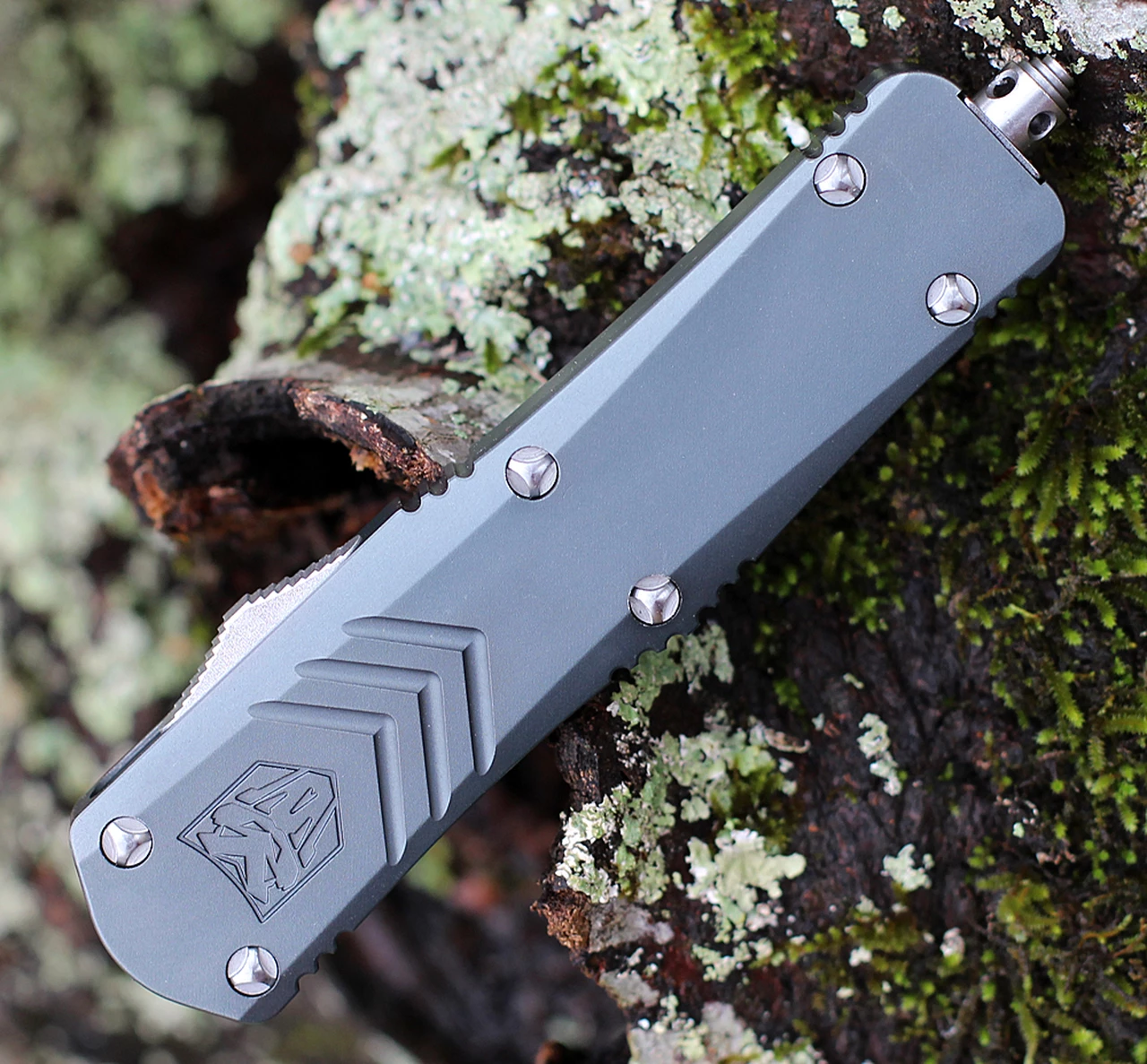 Budget 😀 CobraTec Knives MGYFS-XMDS Medium FS-X Grey, 3.0" D2 Steel Drop Point Serrated Blade, CNC Aviation Aluminum Handle ⭐ 4 Budget 😀 CobraTec Knives MGYFS-XMDS Medium FS-X Grey, 3.0" D2 Steel Drop Point Serrated Blade, CNC Aviation Aluminum Handle ⭐ - Image 4