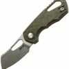 Discount 🌟 MKM - Maniago Knife Makers Isonzo Stonewash Cleaver Blade, Green FRN Handle, Green Aluminium Spacer 🛒