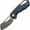 Best deal ⌛ MKM - Maniago Knife Makers Isonzo Stonewashed Cleaver Blade, Blue FRN Handle, Orange Aluminium Spacer 🧨