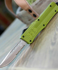 Best Pirce 🌟 CobraTec Knives MODCTK-1MDS Medium CTK-1 OD-Green, 3.0" D2 Steel Drop Point Serrated Blade, Aluminum Handle 😀