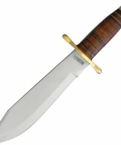 Buy 🌟 Marbles Bowie Knife MR555, 9.75" SS Clip Point Blade, Stacked Leather Handle ✔️