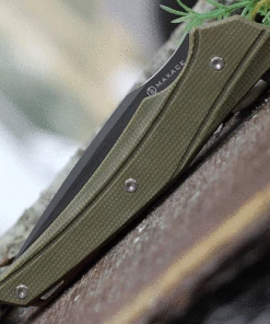 Promo 👍 Maxace Knives Ranger MGR03, 3.86" XW42 Gray Plain Blade, Green Micarta Handle 🎁 -Automatic Knives shop MRG03 73114.1628021664