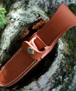 Outlet 🧨 Bark River Knives Mini Aurora Hunter BA06028MNC, 3.71" CPM 3V Plain Blade, Natural Canvas Micarta Handle 🔔 -Automatic Knives shop Mini Aurora sheath 09957.1598987082