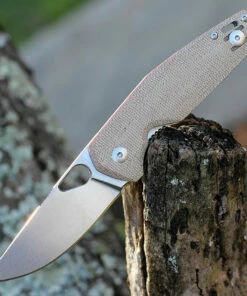 Flash Sale 💯 GiantMouse ACE Nimbus V2 - Natural Micarta (3" Elmax SW) 🎁