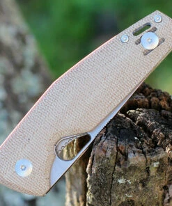 Flash Sale 💯 GiantMouse ACE Nimbus V2 - Natural Micarta (3" Elmax SW) 🎁 -Automatic Knives shop NIMBUS V2 NAT Micarta.3 25591.1638465502