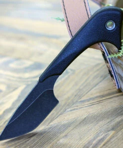 Coupon 😍 Outdoor Edge Leduck LDK-30, 2.5" 8Cr14 SS Blackstone Blade, Rubberrized TPR Handle 🎉