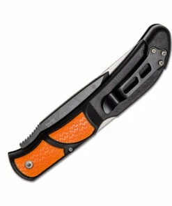 Cheap 😍 Outdoor Edge RazorBone Folding Knife RBB-20C, 6 Replaceable Blade Combo Set, Orange TPR Handles, Camo Nylon Sheath 😍 -Automatic Knives shop OERBB20 3 40138.1614030054