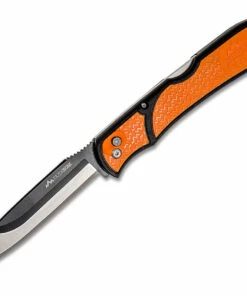 Cheap 😍 Outdoor Edge RazorBone Folding Knife RBB-20C, 6 Replaceable Blade Combo Set, Orange TPR Handles, Camo Nylon Sheath 😍