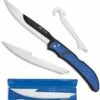 Budget 😀 Outdoor Edge Razorfin RFU-50, 5.0" Japanese 420J2 Stainless Fillet and Gutting Blades, Blue Grivory w/ Rubberized TPR Inserts Handle 👏