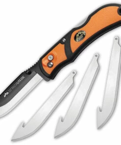 Outlet 🎉 Outdoor Edge RazorLite EDC Folding Knife RLB30-30C, 3" Replaceable Blade, Orange Rubberized TPR Handles 🎉