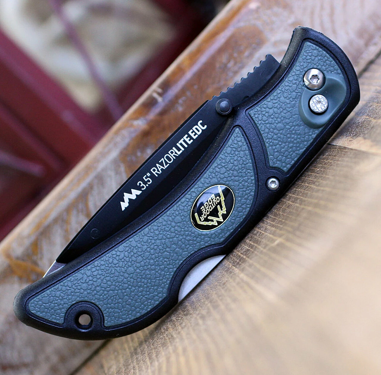 Coupon ✔️ Outdoor Edge RazorLite EDC OERLY50, 3.5" 420J2 SS Replaceable Blade, Gray/Black Grivory Handle 😀 3 Coupon ✔️ Outdoor Edge RazorLite EDC OERLY50, 3.5" 420J2 SS Replaceable Blade, Gray/Black Grivory Handle 😀 - Image 3