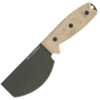 New ⌛ Ontario Rat-3 Skinner - Tan Micarta (3.75" Blk Carbon Steel) 8661 😀