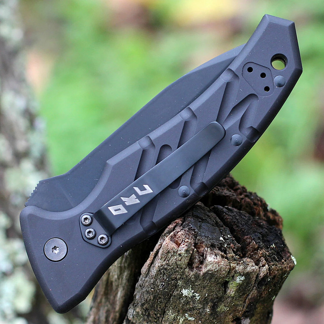 Outlet ✨ Ontario Strike Fighter SF-3 Automatic - Blk Alum. (3.8" 154CM Blk Serr. Tanto) 8742 🌟 4 Outlet ✨ Ontario Strike Fighter SF-3 Automatic - Blk Alum. (3.8" 154CM Blk Serr. Tanto) 8742 🌟 - Image 4