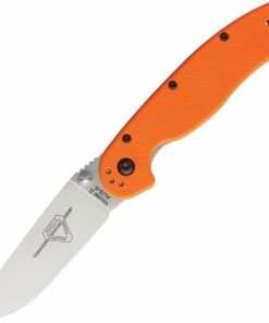Brand new 👏 Ontario Rat Model II, 3 in. Satin Blade, Orange Nylon Handles 🎁