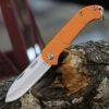 Buy 🤩 Ontario Knife Co. Traveler 8901, 2.25" Stainless Steel Satin Plain Blade, Orange Plastic Handle 😀