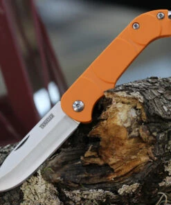 Buy 🤩 Ontario Knife Co. Traveler 8901, 2.25" Stainless Steel Satin Plain Blade, Orange Plastic Handle 😀