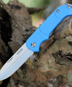 Best deal ❤️ Ontario Knife Co. Traveler 8901BLU, 2.25" Stainless Steel Satin Plain Blade, Blue Plastic Handle 🎁