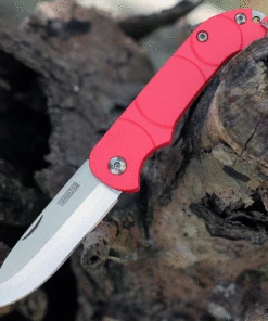 Best deal 😀 Ontario Knife Co. Traveler 8901RED, 2.25" Stainless Steel Satin Plain Blade, Red Plastic Handle 😍